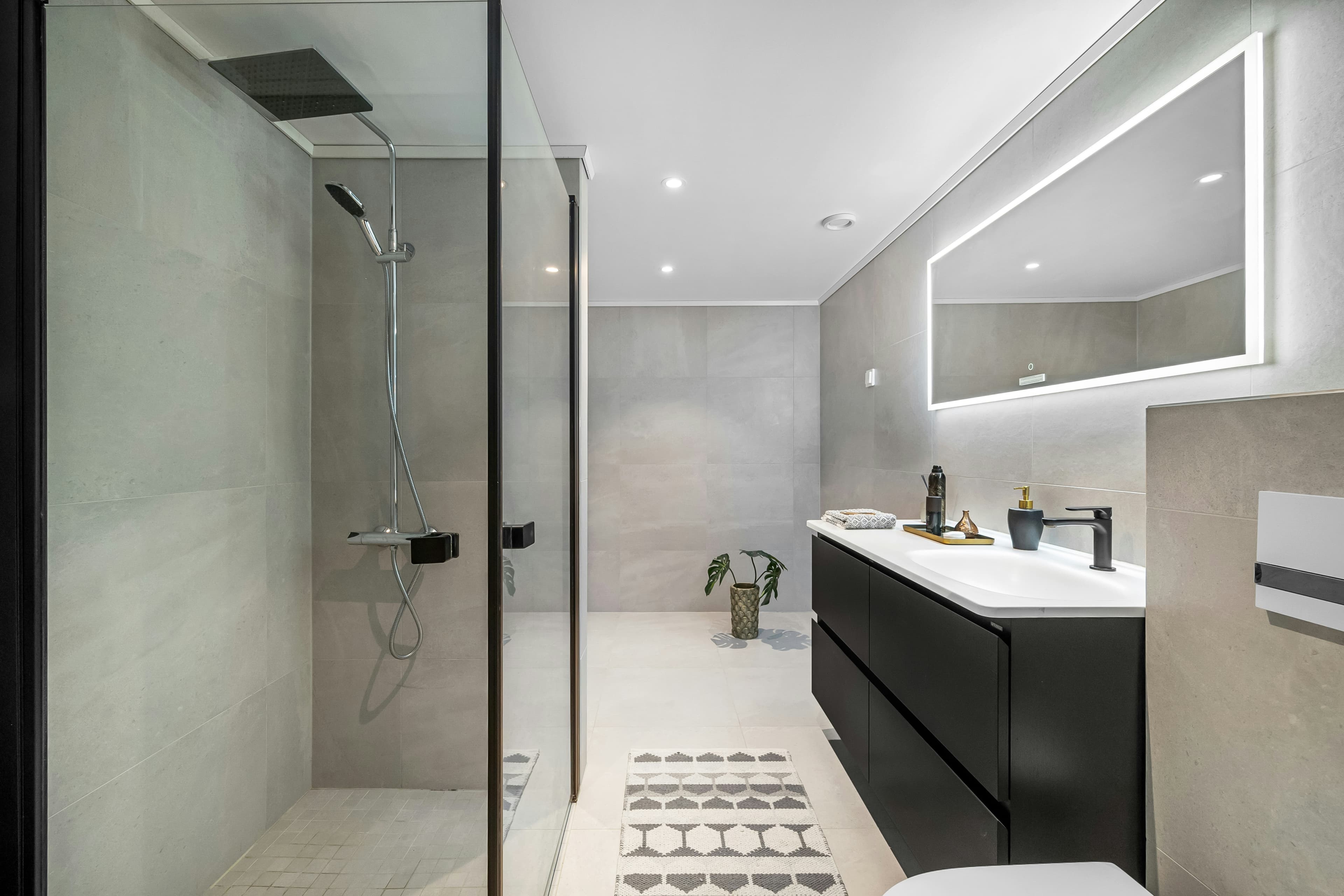 Modern luxury bathroom restoration showcase